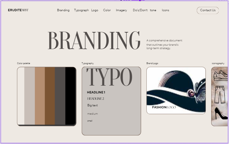 our branding design guide service